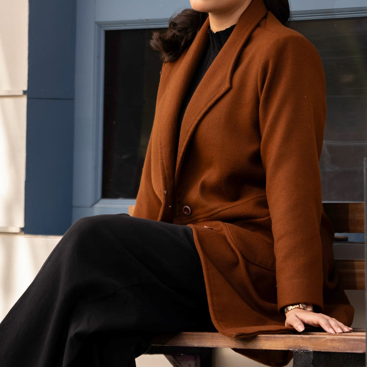 Brown Wool Coat PW4281