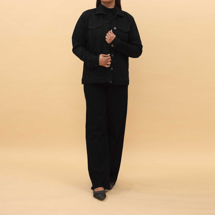 Black Denim Jacket PW4289