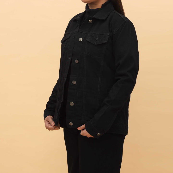 Black Denim Jacket PW4289