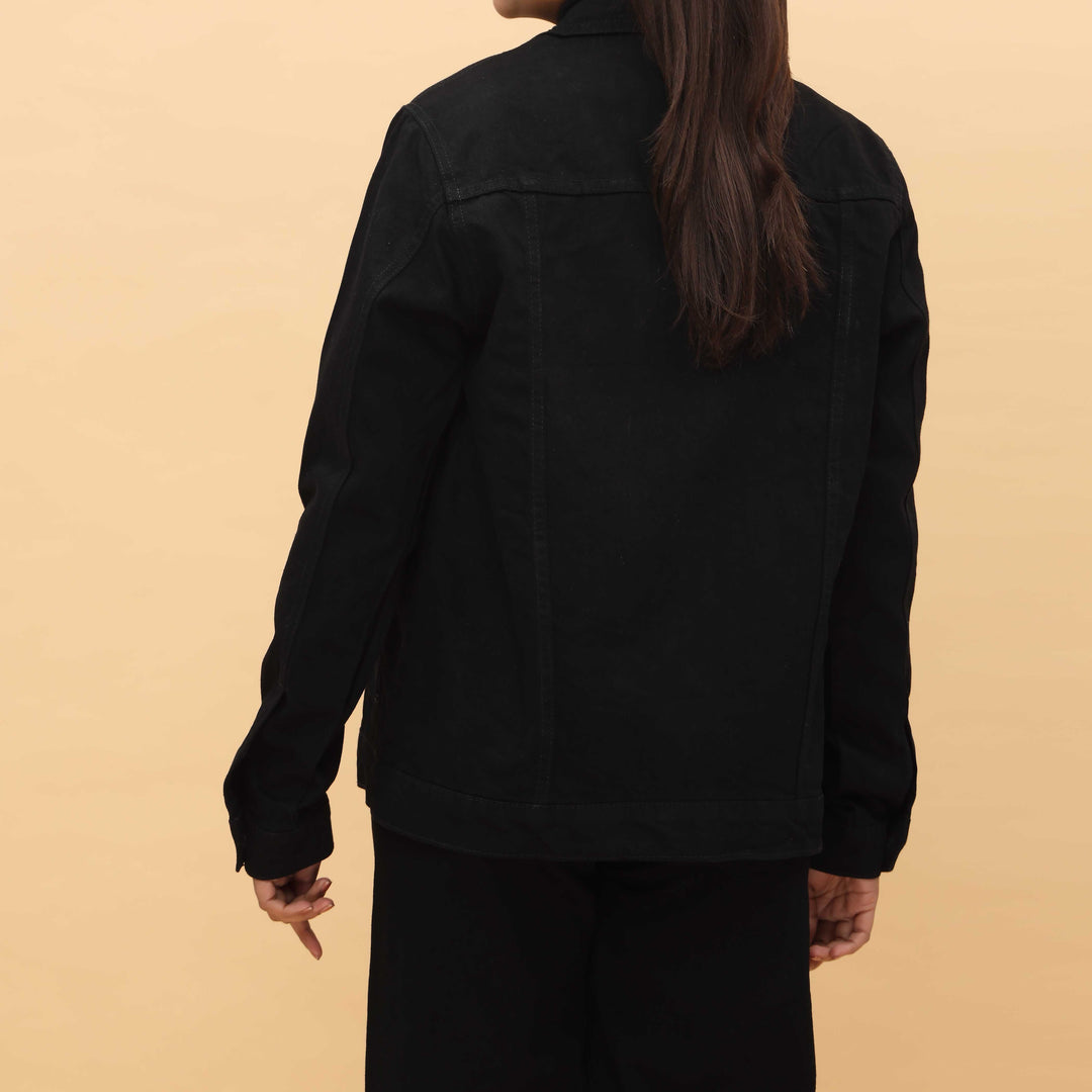 Black Denim Jacket PW4289
