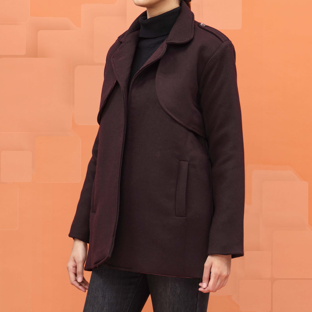 Brown Wool Coat PW4325