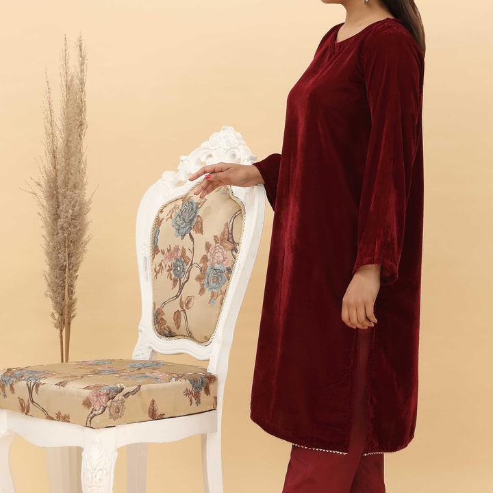 1PC- Fine Quality Micro Velvet Shirt PW4338