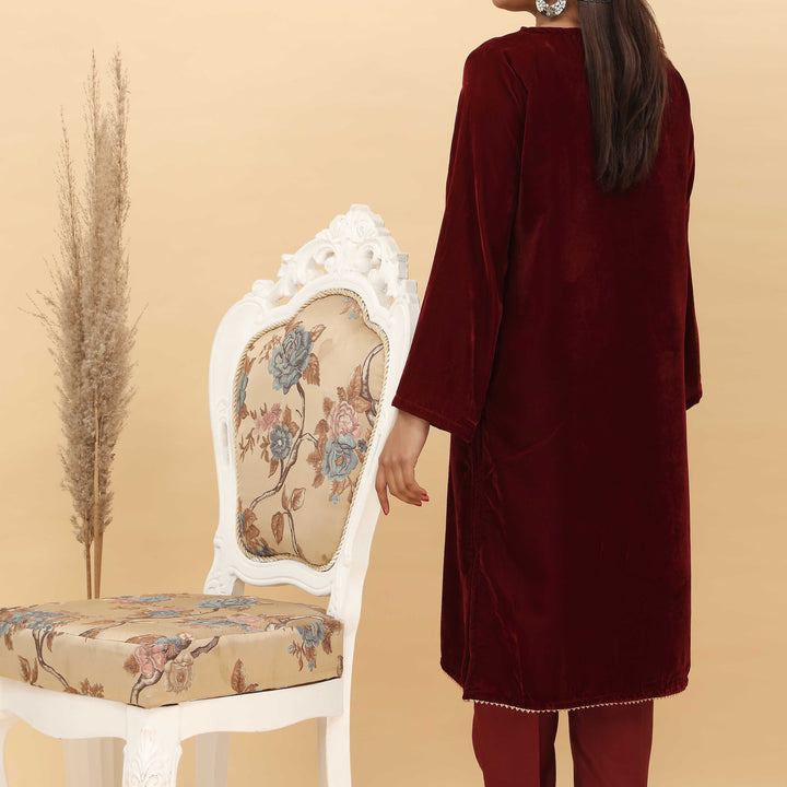 1PC- Fine Quality Micro Velvet Shirt PW4338