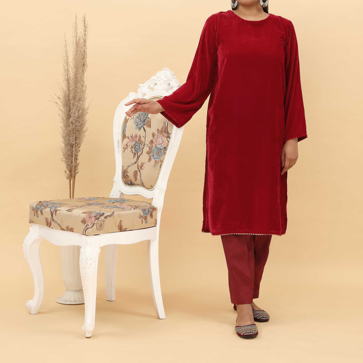 1PC- Fine Quality Micro Velvet Shirt PW4339