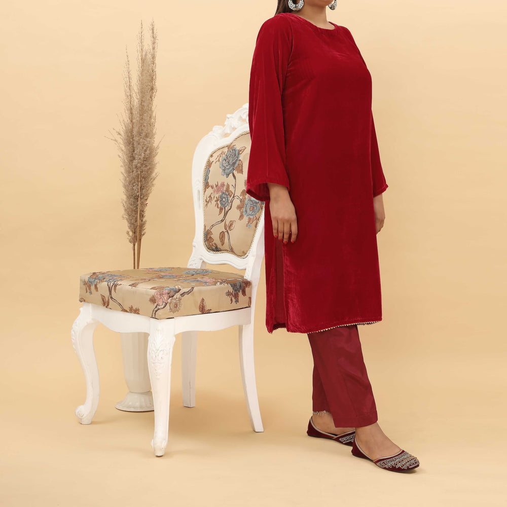 1PC- Fine Quality Micro Velvet Shirt PW4339