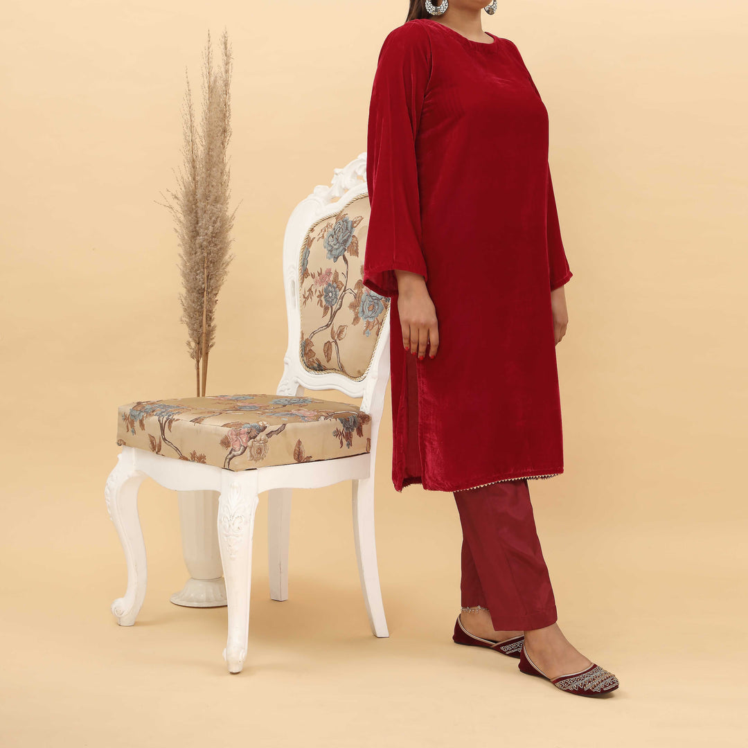 1PC- Fine Quality Micro Velvet Shirt PW4339