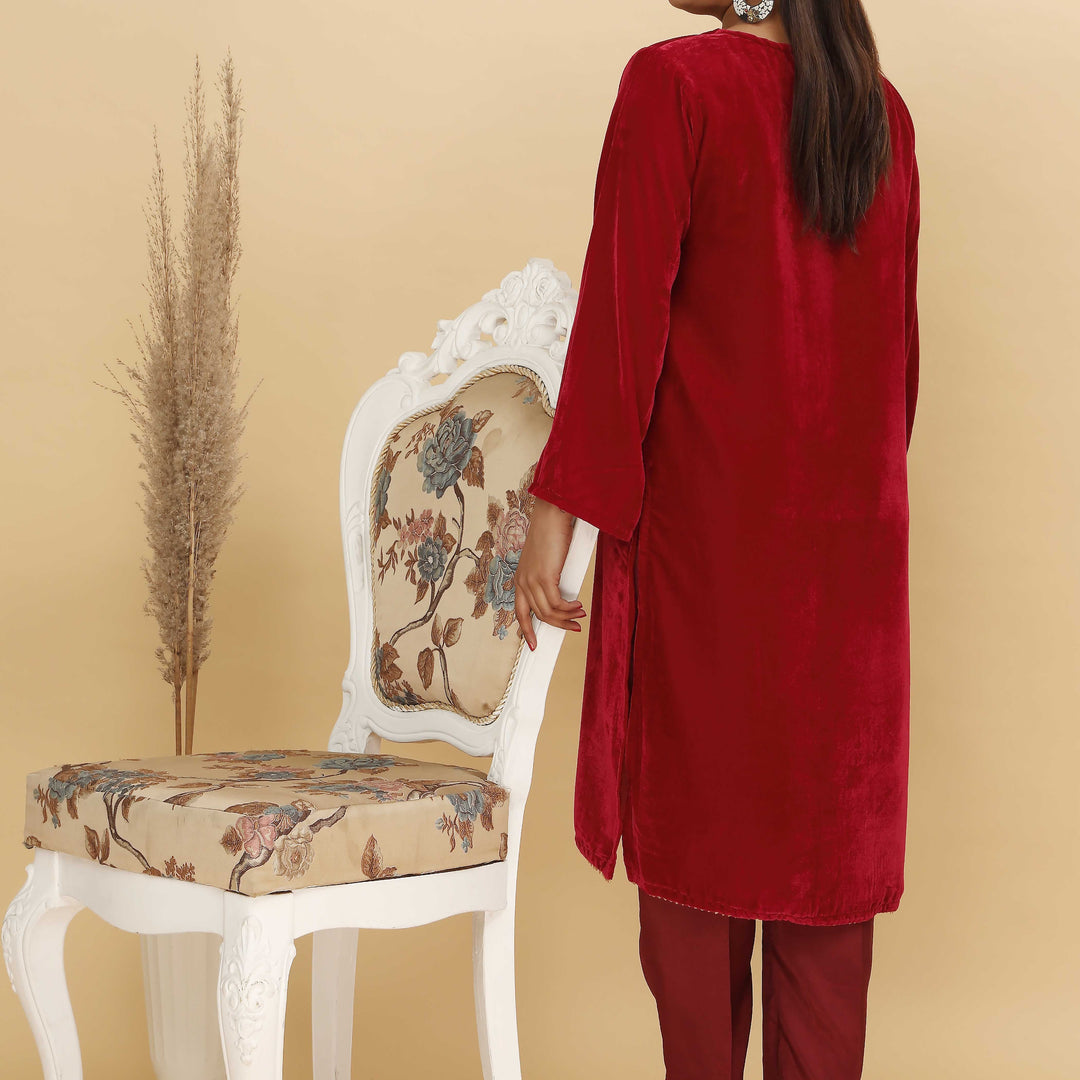 1PC- Fine Quality Micro Velvet Shirt PW4339