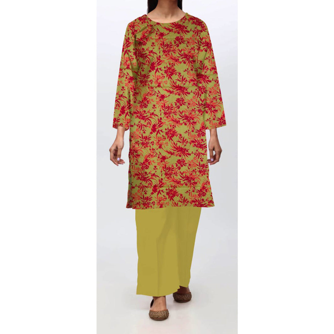 1 PC- Unstitched Digital Printed Bana Doriya Suit PW4388