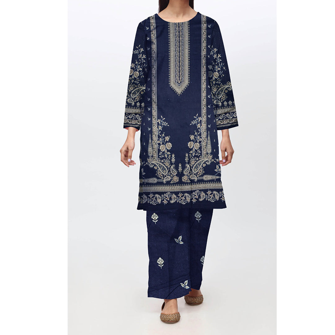 2PC- Unstitched Digital Printed Linen Suit PW4462