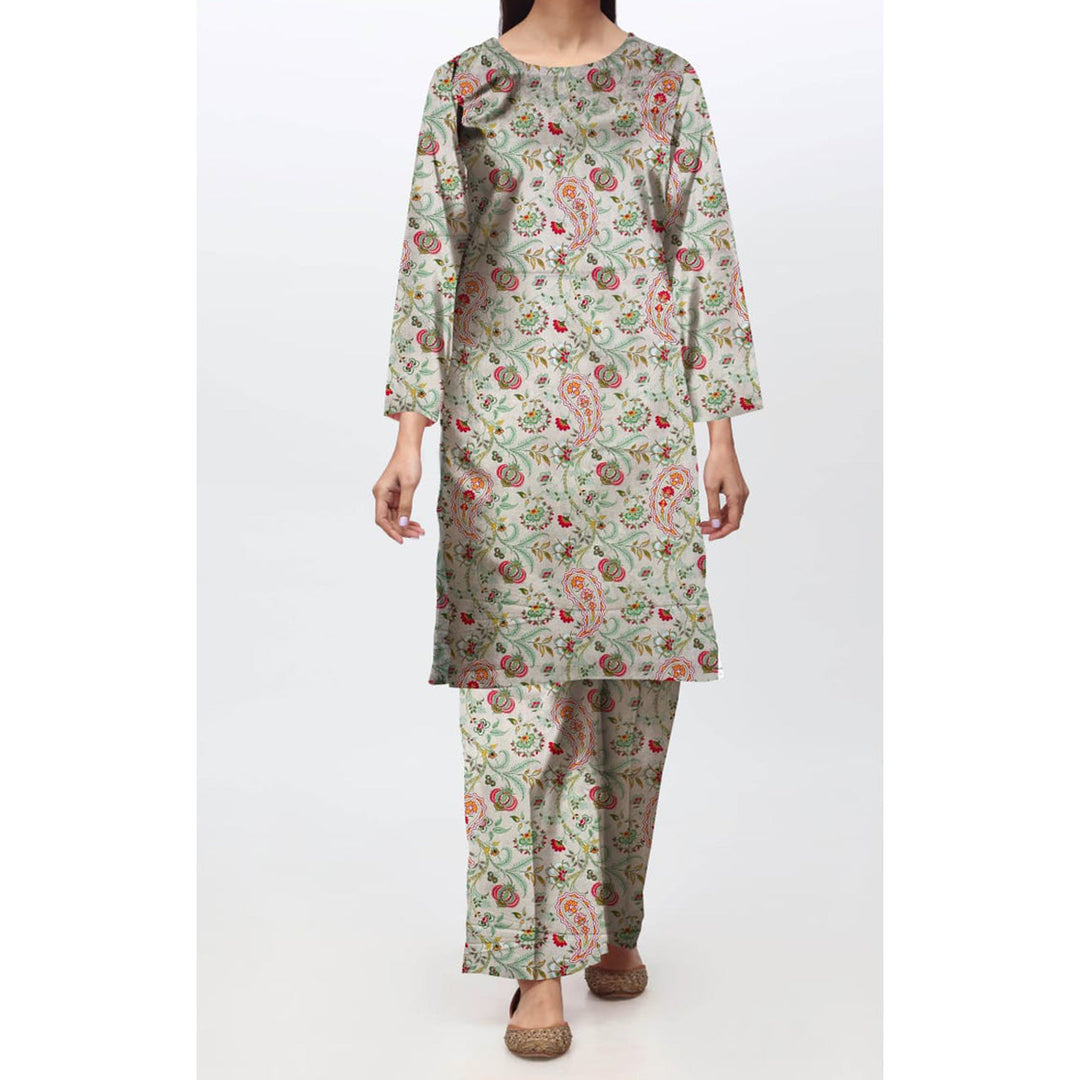 2 PC- Unstitched Digital Printed Linen Suit PW4479