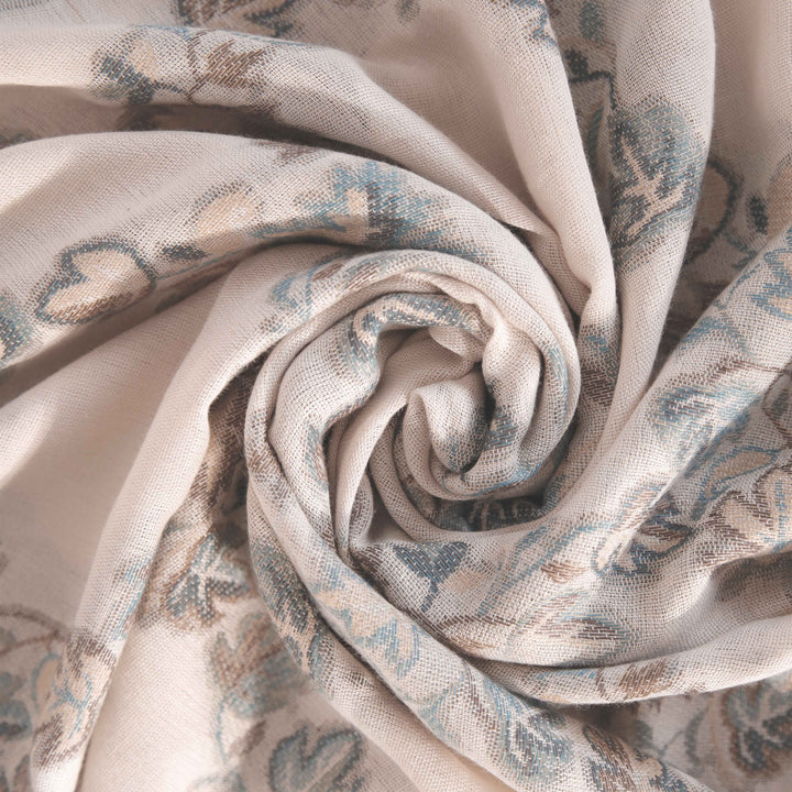 Beige Winter Acrylic Stole PW4702