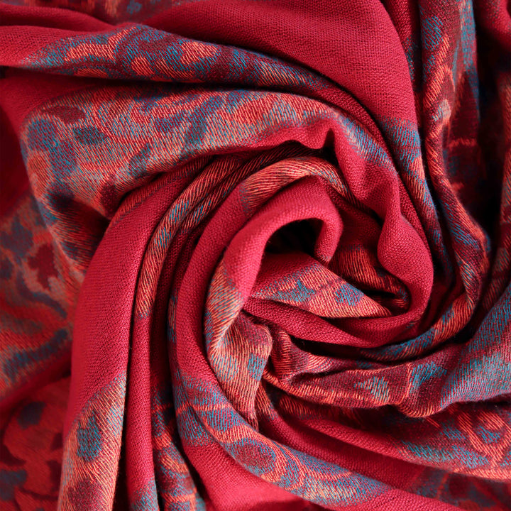 Maroon Winter Acrylic Stole PW4726