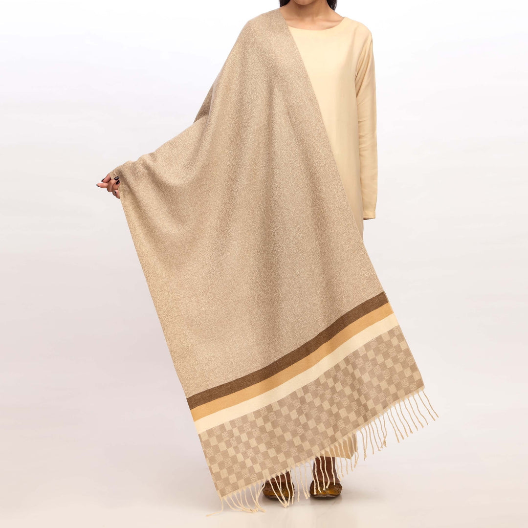 Beige Winter Stole PW4750