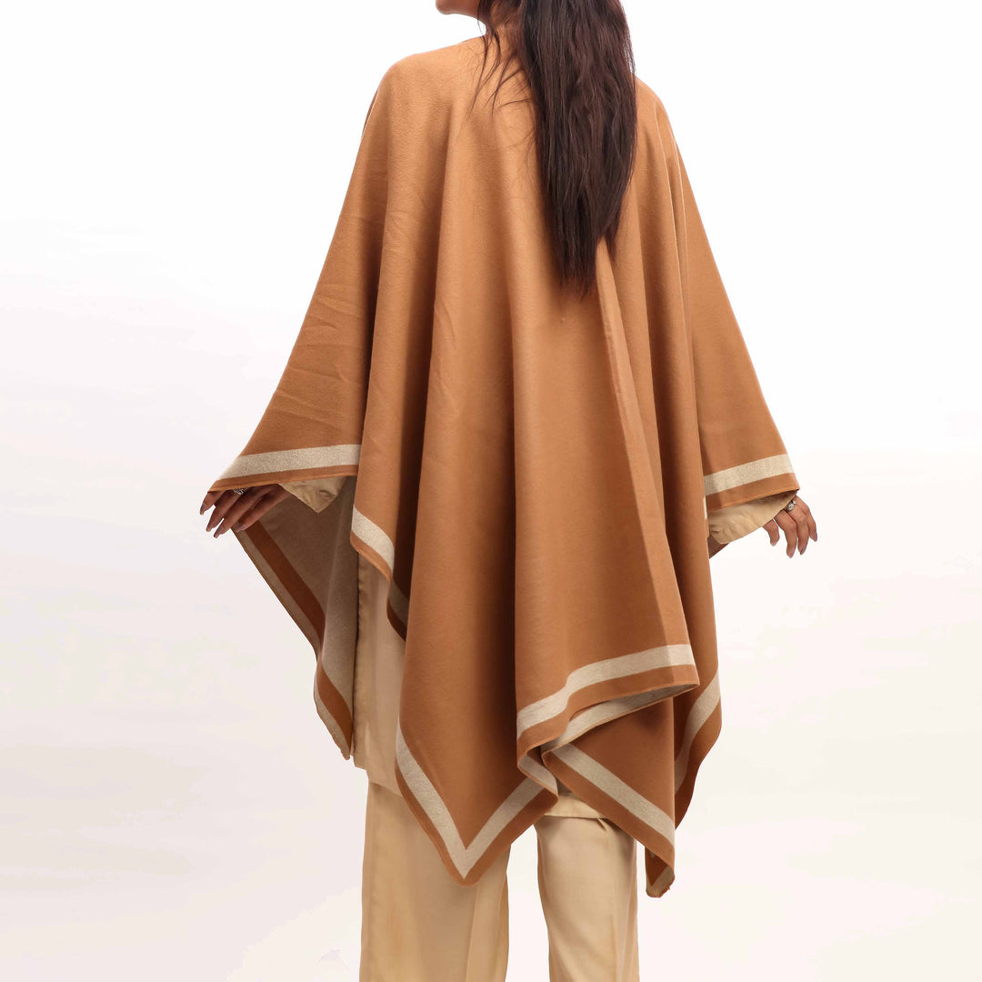 Brown Winter Cape Shawl PW4916