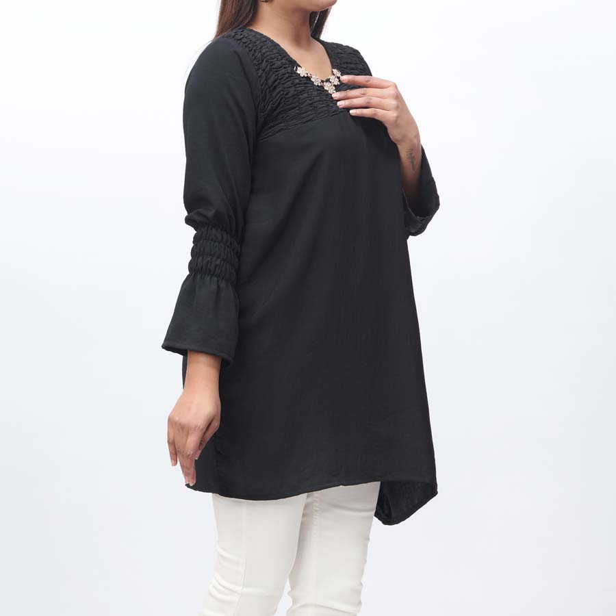 1PC- Solid Georget Chiffon Shirt PW9023