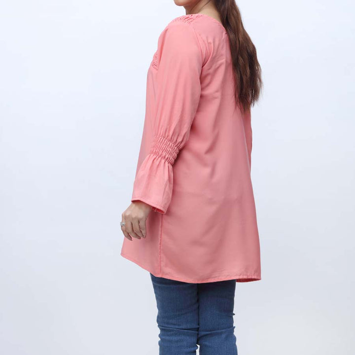 1PC- Solid Georget Chiffon Shirt PW9023