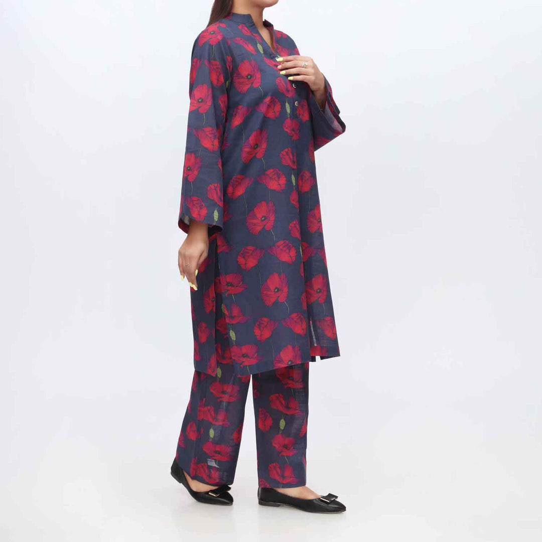 2PC- Printed Khaddar Shirt & Trouser PW9028