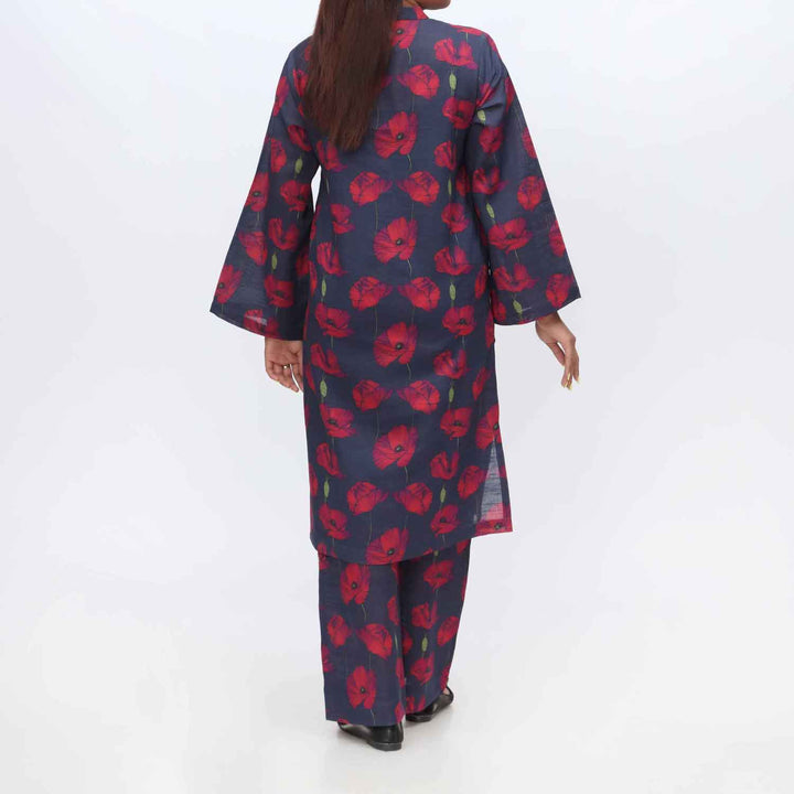 2PC- Printed Khaddar Shirt & Trouser PW9028