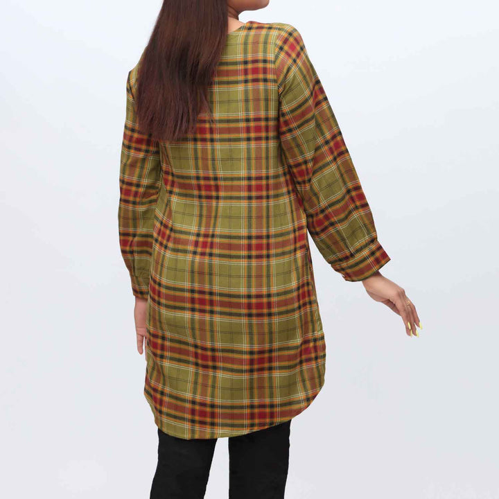 1PC- Flannel Checkered Top PW9040