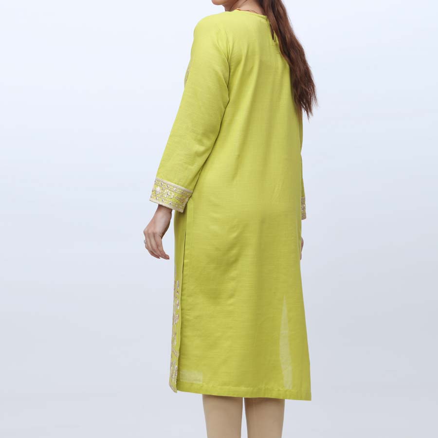 1PC- Embroidered Khaddar Shirt PW9098