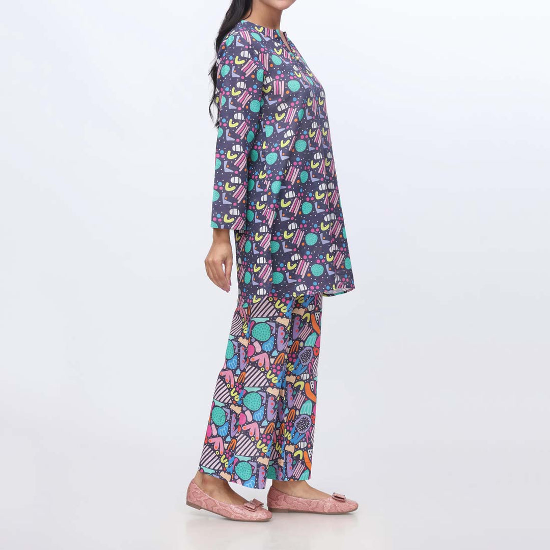 2PC- Printed Khaddar Suit PW9102