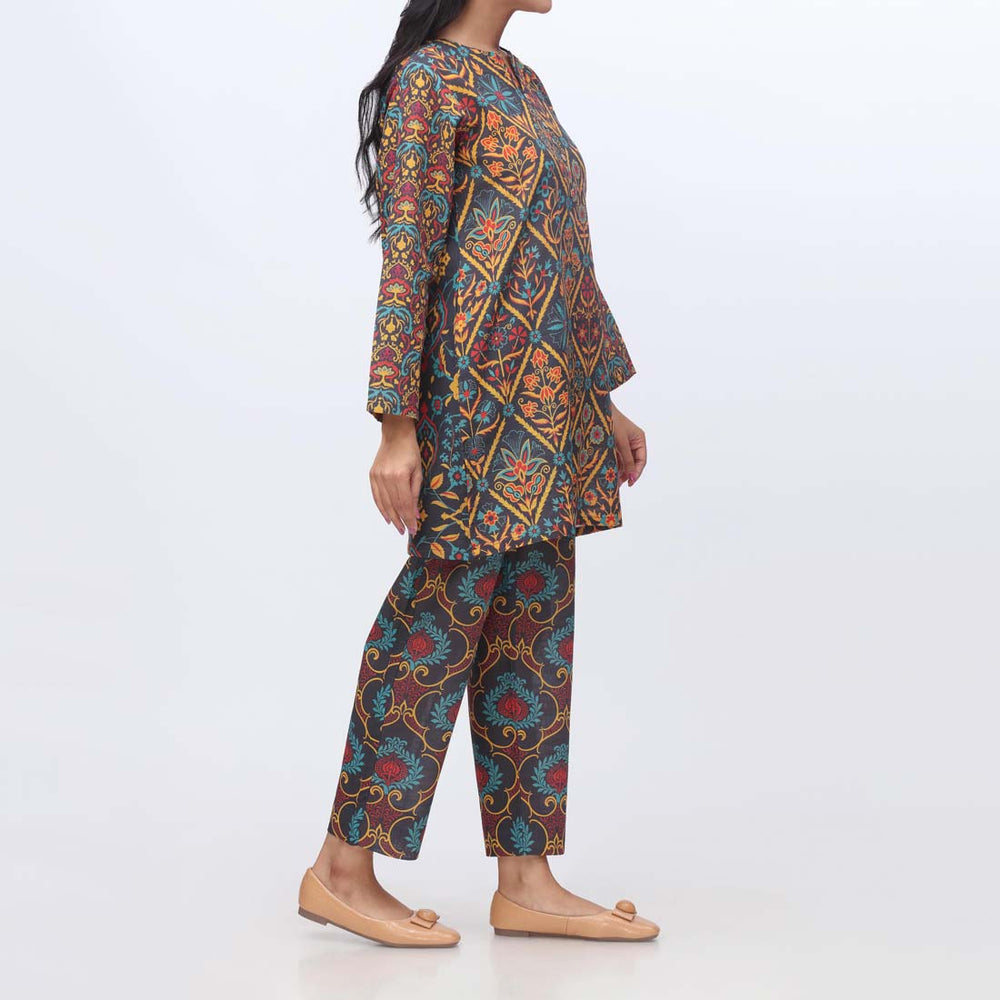 2PC- Printed Khaddar Suit PW9122