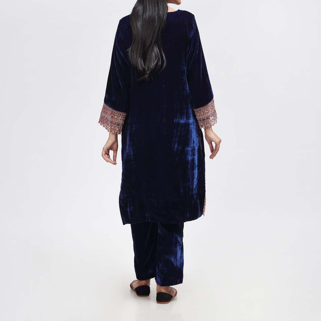 2PC- Embroidered Suit PW9132