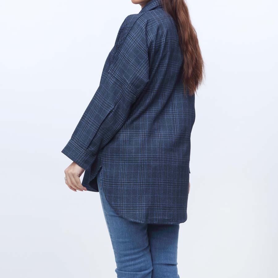 1PC- Flannel Checkered Top PW9142