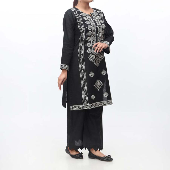 2PC- Embroidered Khaddar Suit PW9168