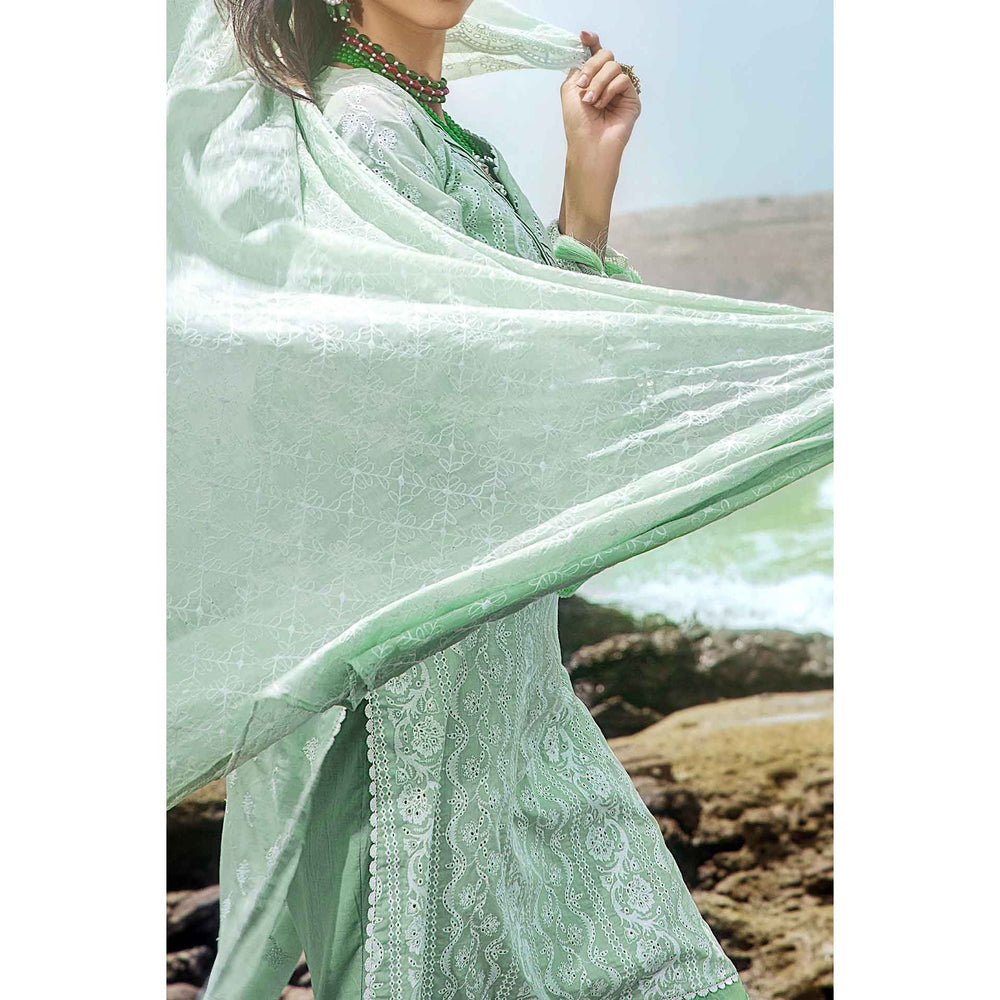 3PC- Unstitched Embroidered Chikankari Suit PW9491