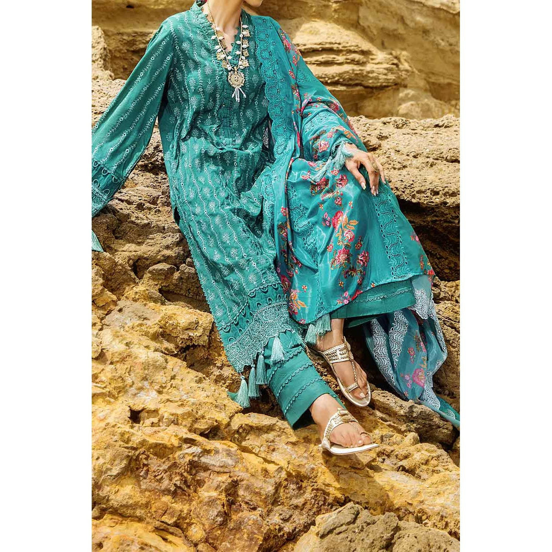 3PC- Unstitched Embroidered Chikankari Suit PW9494