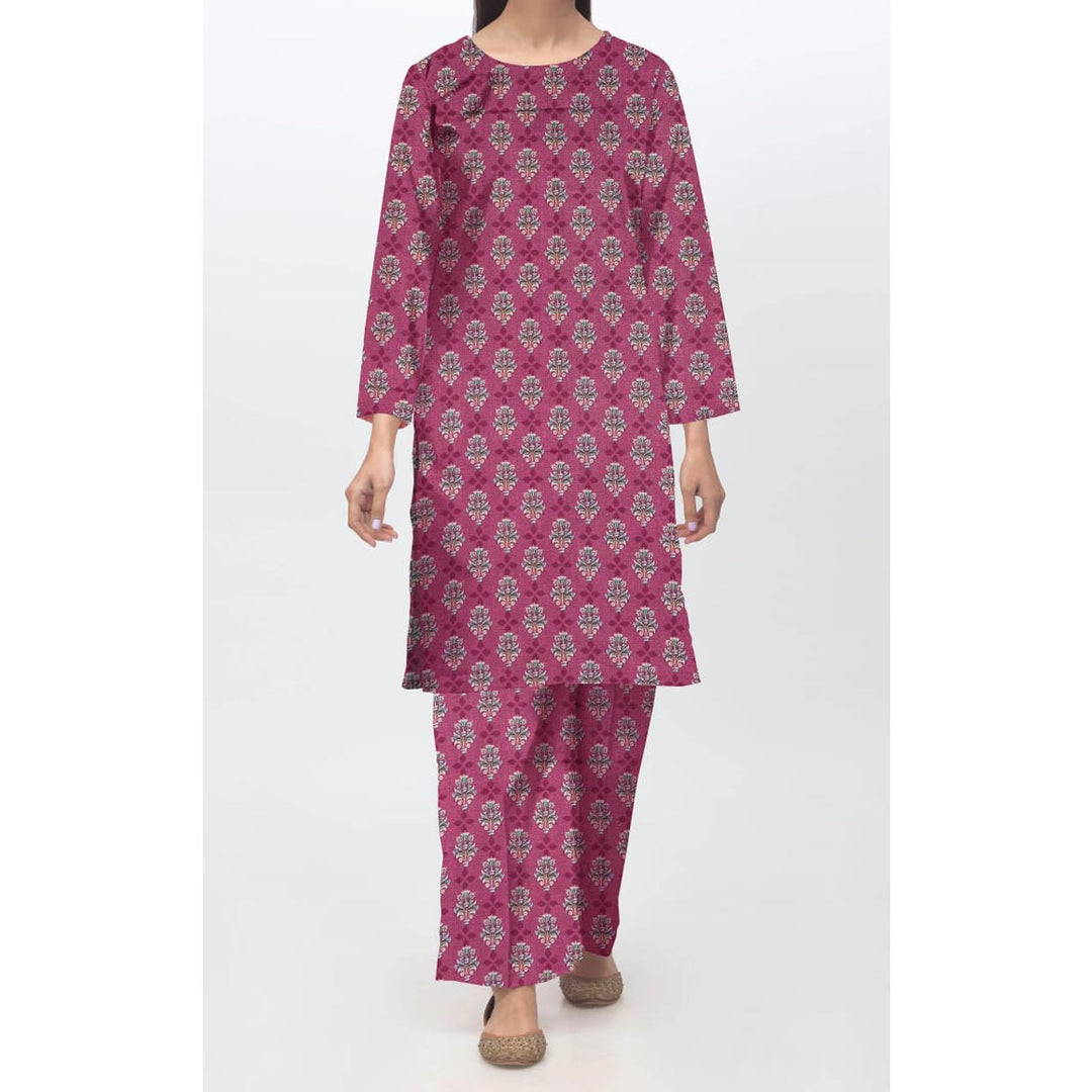 2 PC- Unstitched Digital Printed Dhanak Suit PW9521