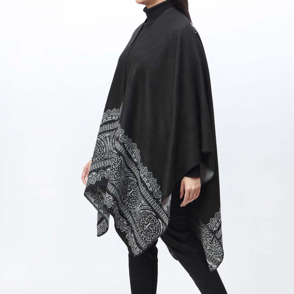 Black Cape Shawl PW9802