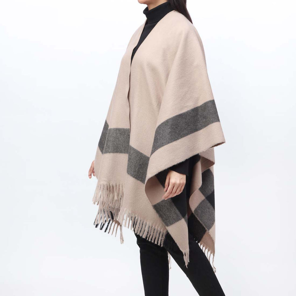 Khaki Cape Shawl PW9803