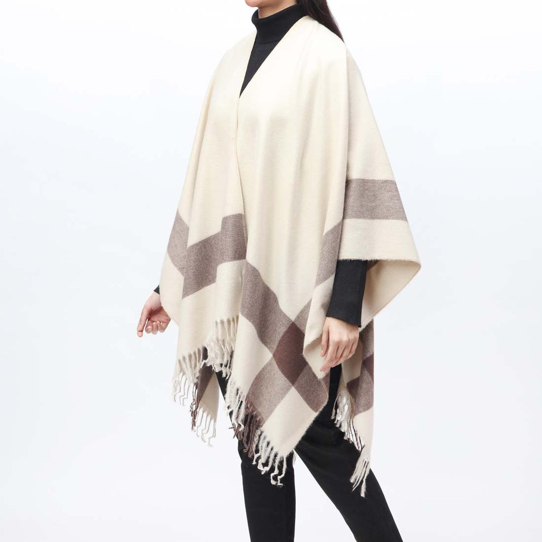 Beige Cape Shawl PW9803