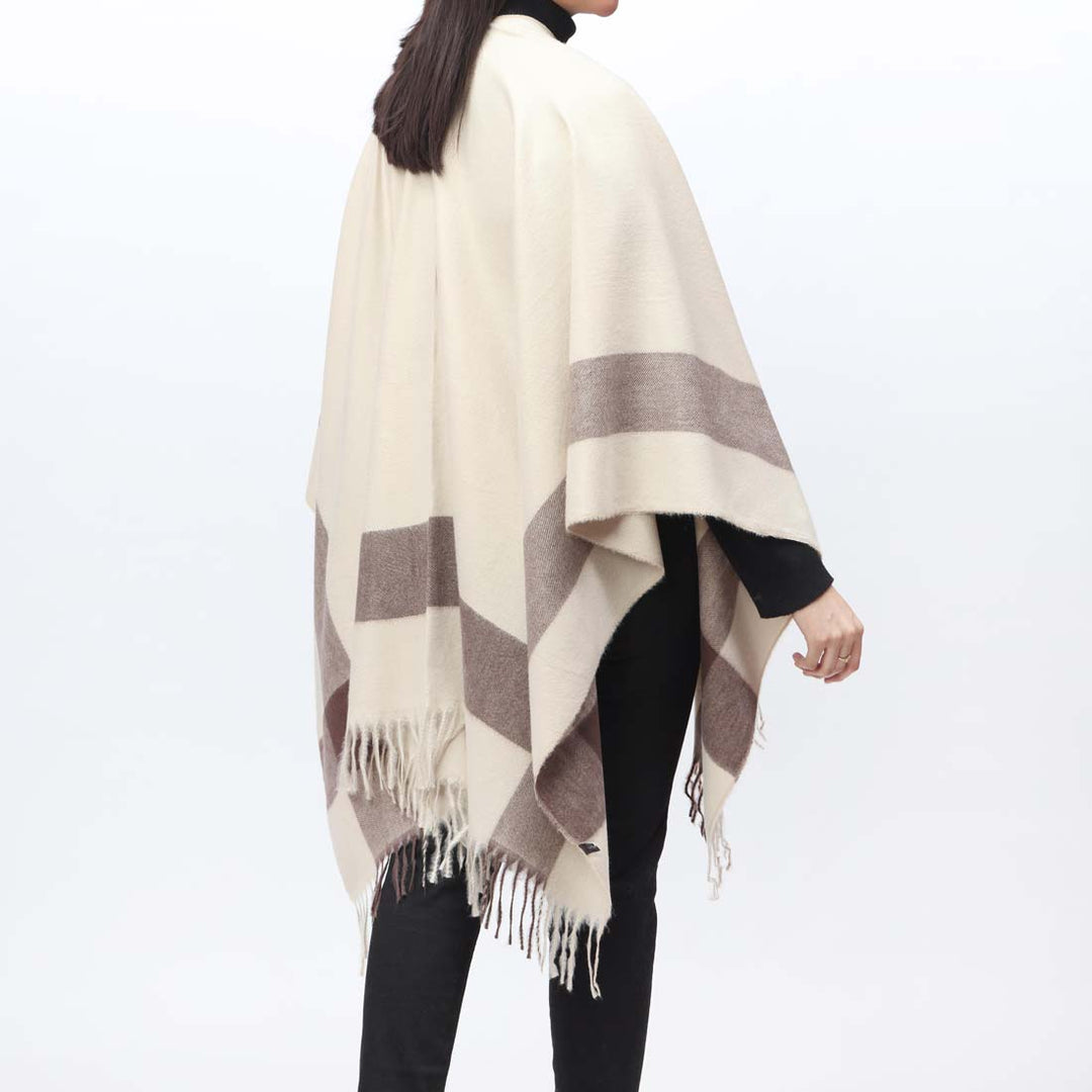 Beige Cape Shawl PW9803