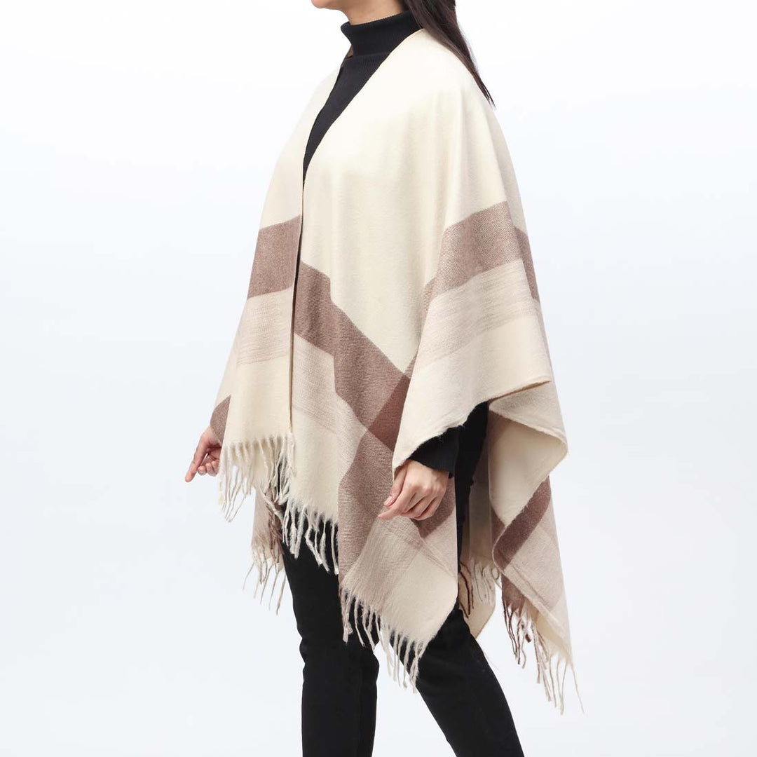 Khaki Cape Shawl PW9805