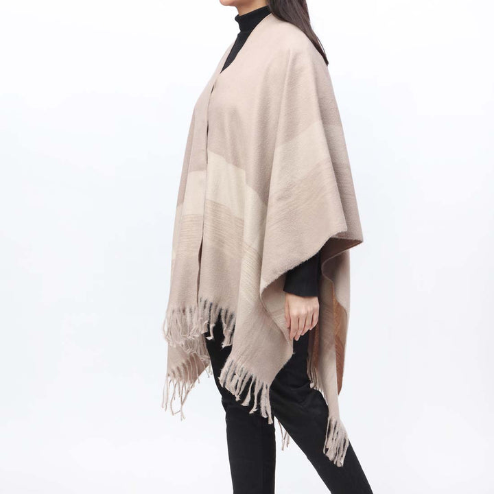 Beige Cape Shawl PW9805