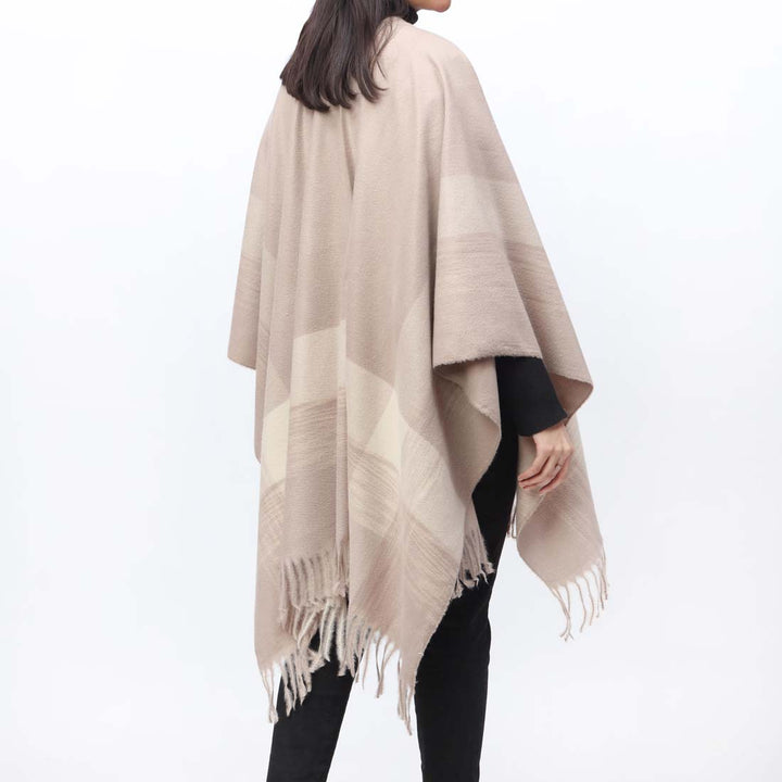 Beige Cape Shawl PW9805