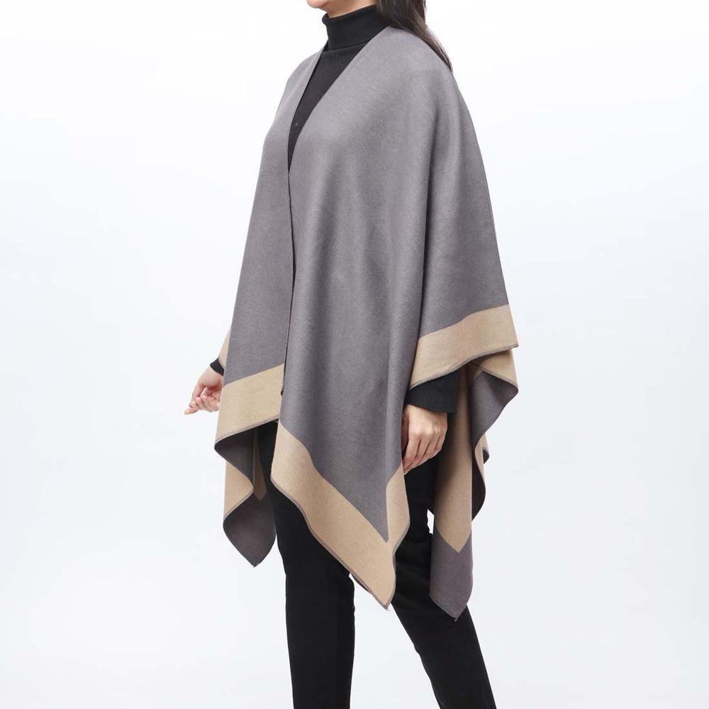 Beige Cape Shawl PW9806