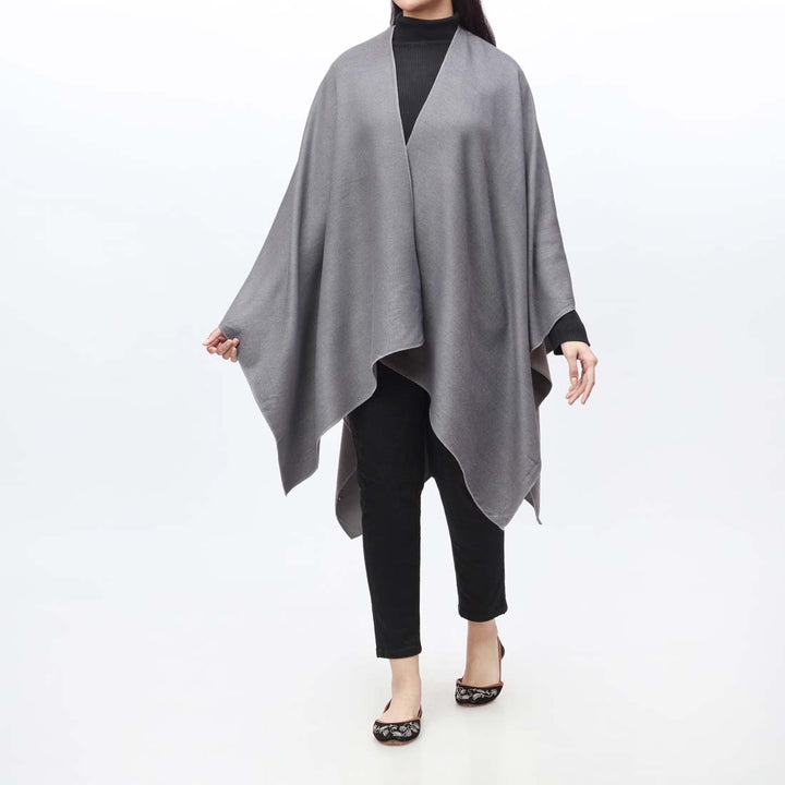 Dk Grey Cape Shawl PW9807