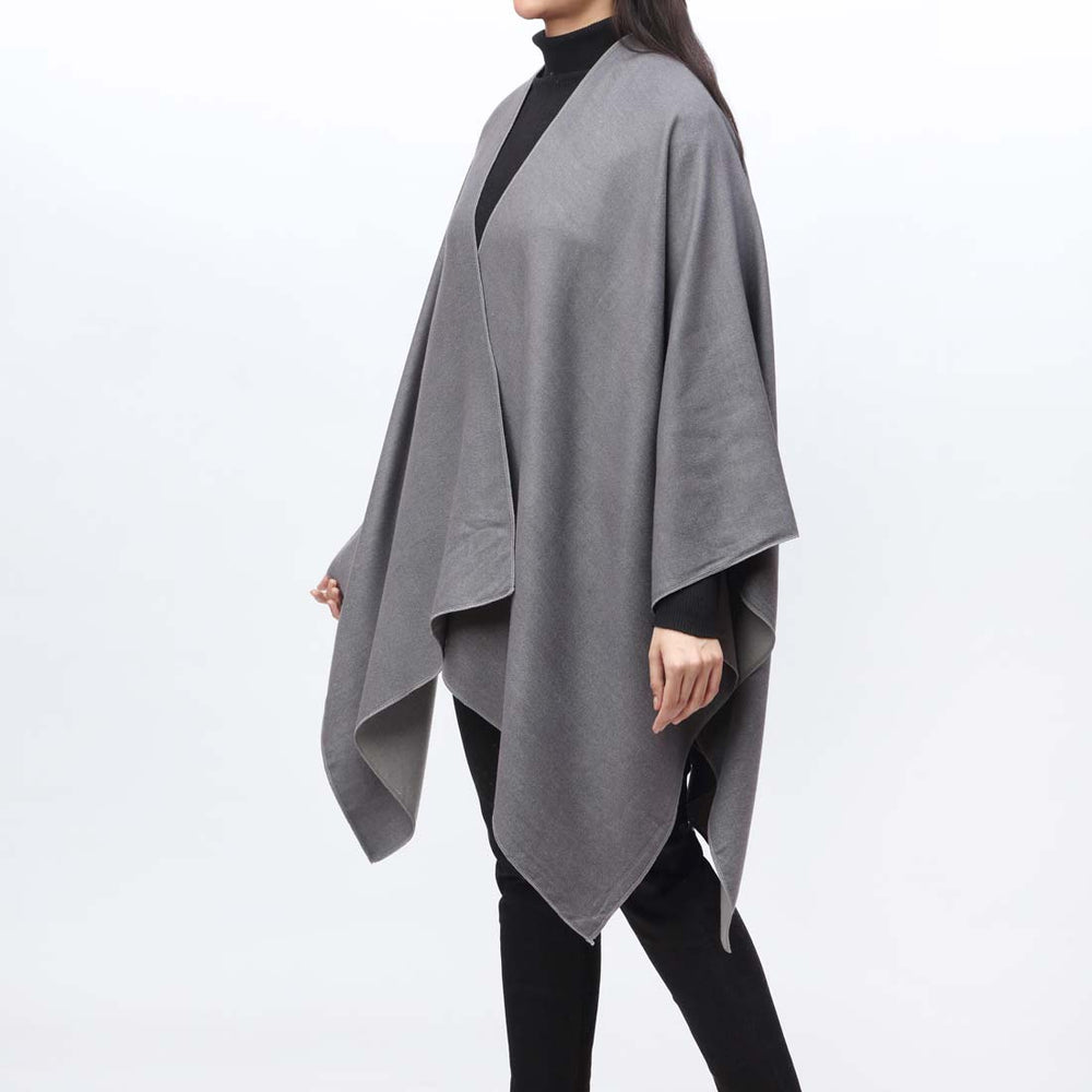 Dk Grey Cape Shawl PW9807