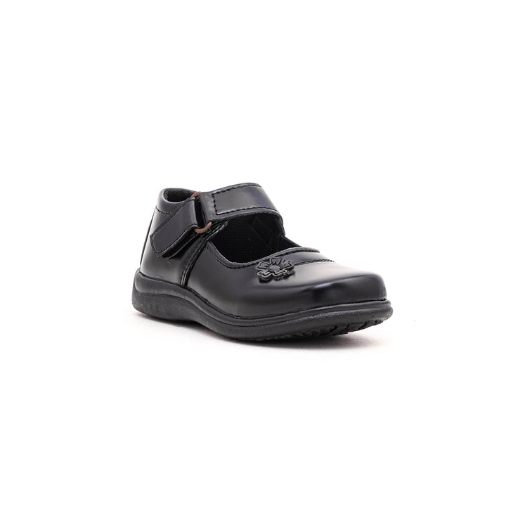 Girls Black School Shoes SK0044