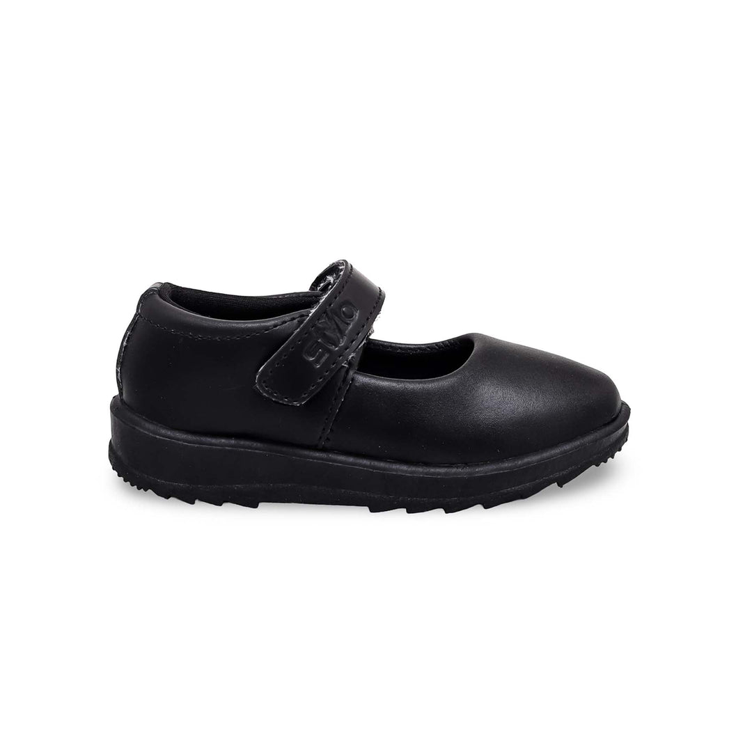 Girls Black School Shoes SK0049