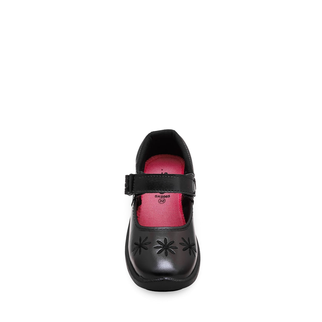 Girls Black School Shoes SK0064