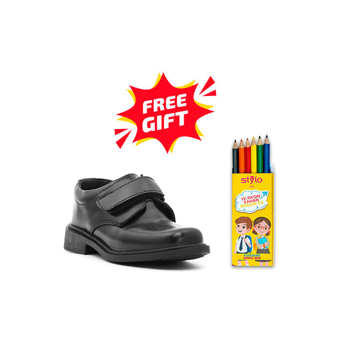 Boys Black Schools Shoes SK1049