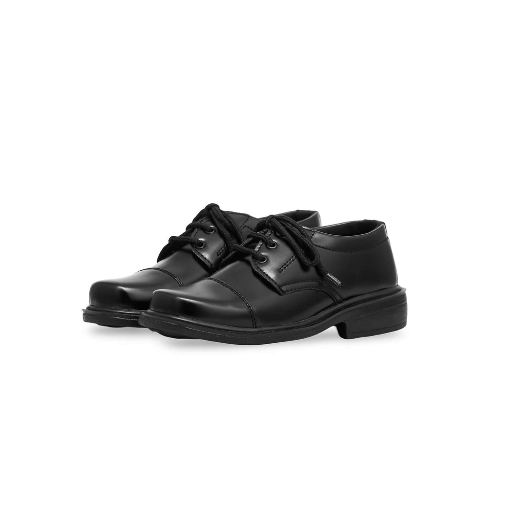 Boys Black School Shoes SK1068