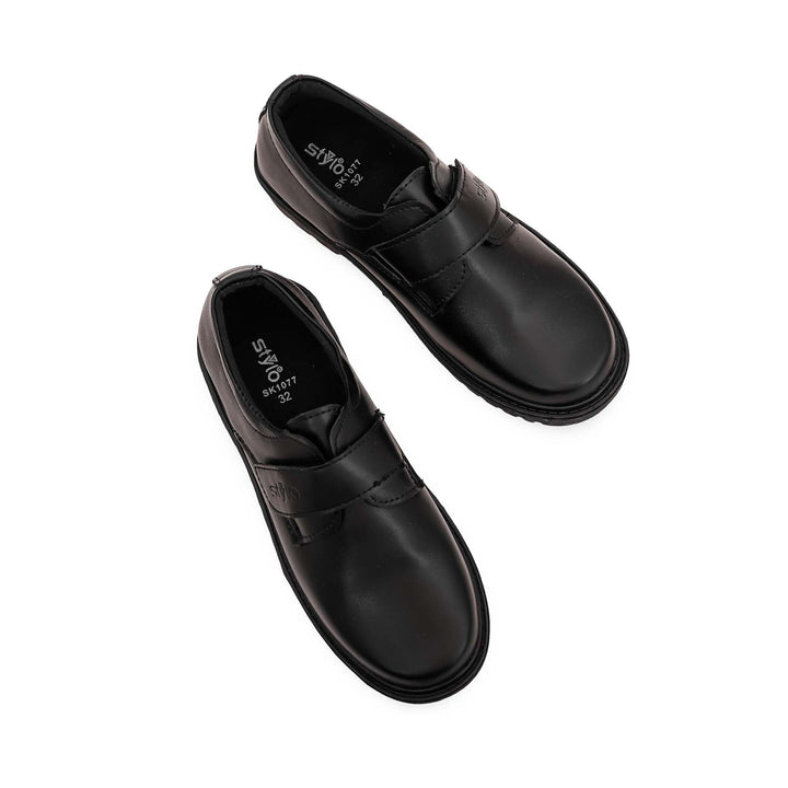 Boys Black School Shoes SK1077