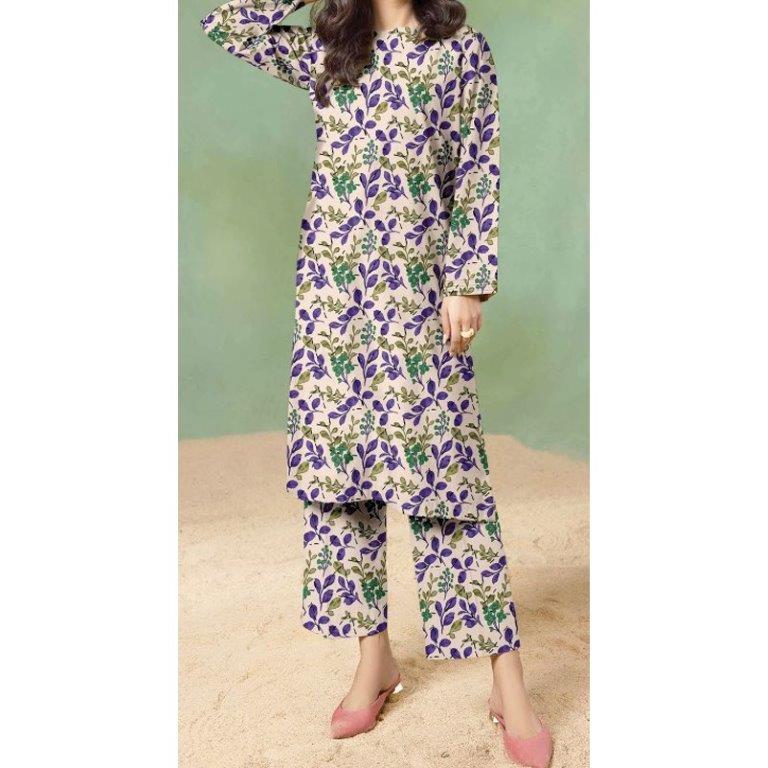 2PC- Unstitched Digital Printed Lawn Suit US5004
