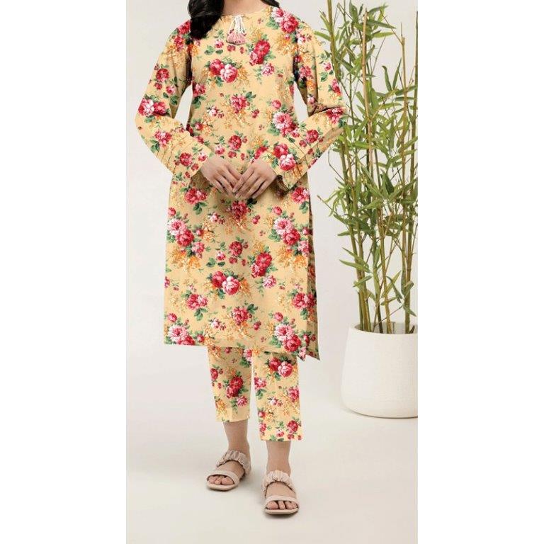 2PC- Unstitched Digital Printed Lawn Suit US5008